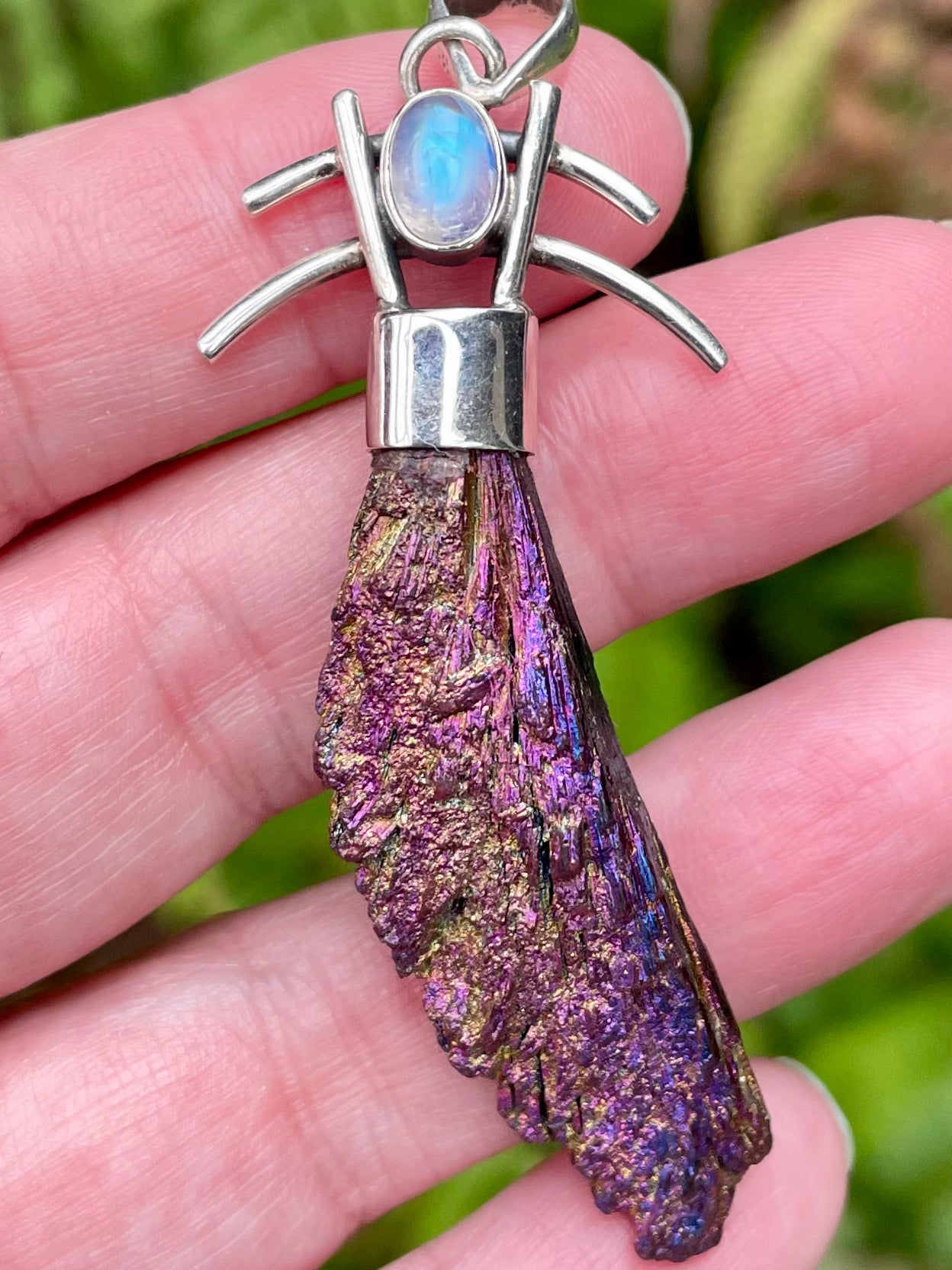 Buy K2, Moonstone, & Amethyst Pendant