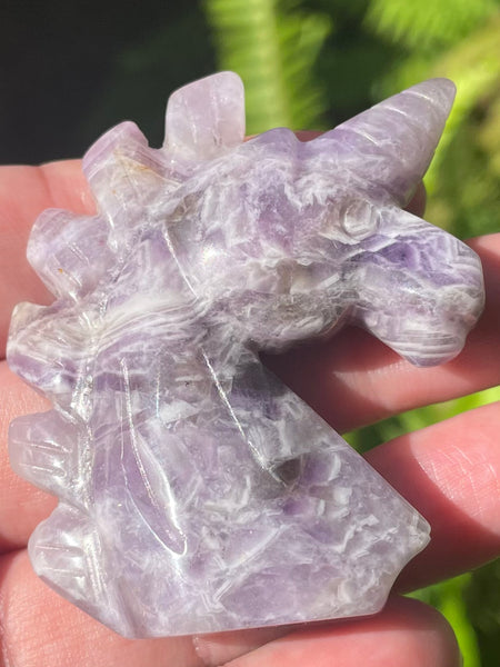 Magnificent Purple Amethyst Carved Unicorn - Morganna’s Treasures 