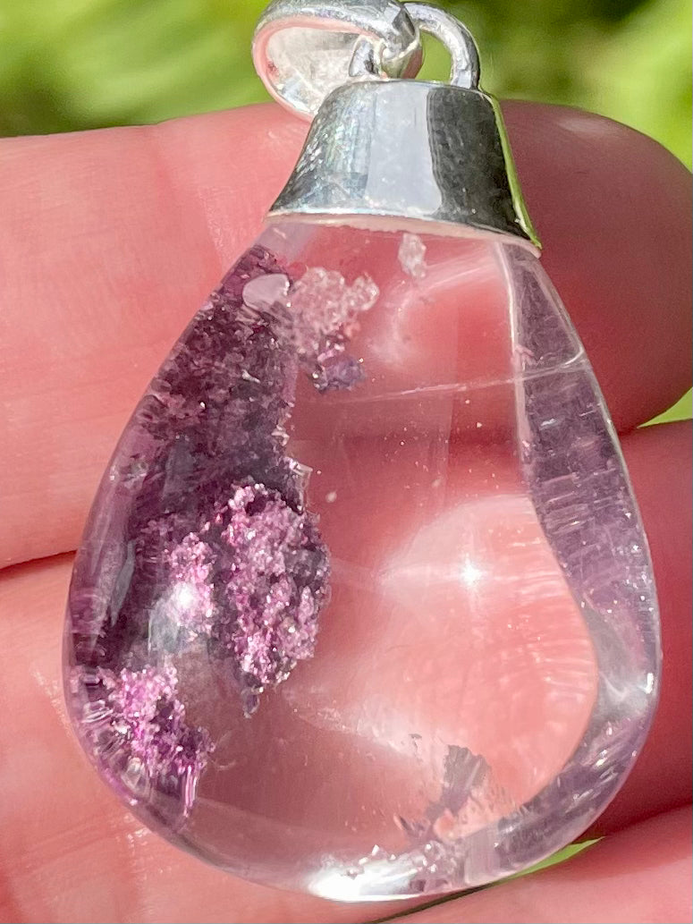 Purple Garden Quartz (Lodolite) Pendant - Main Image