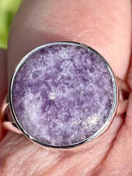 Lepidolite Ring Size 9 - Morganna’s Treasures 