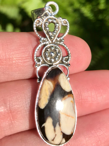 Peanut Wood Jasper Pendant - Morganna’s Treasures 