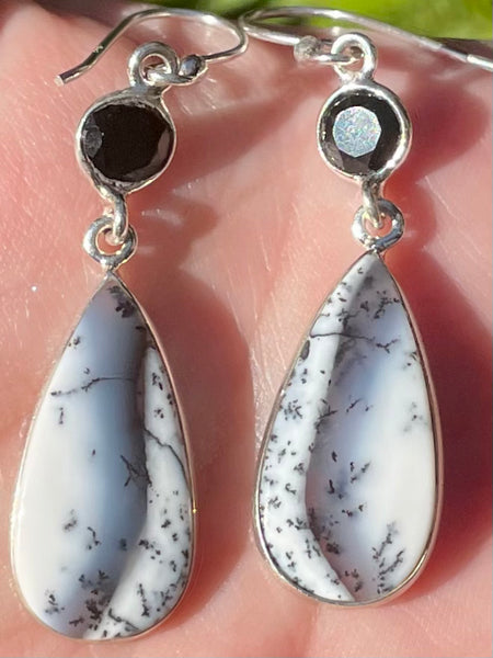 Merlinite and Black Onyx Earrings - Morganna’s Treasures 