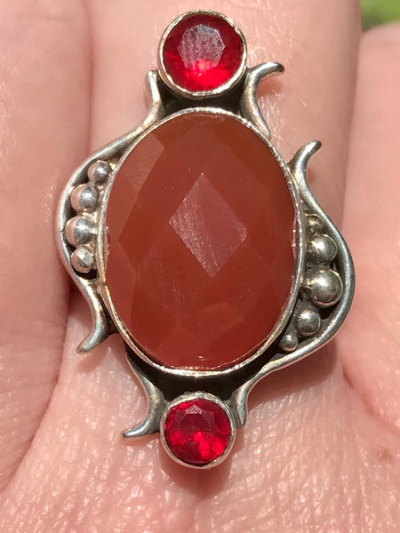 Carnelian and Garnet Ring Size 8 - Morganna’s Treasures 