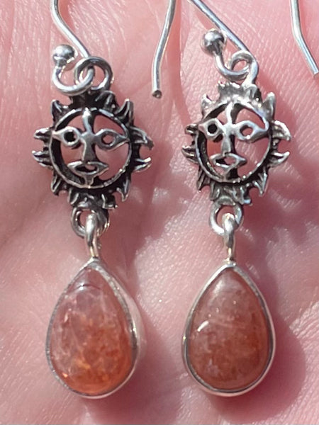 Sunstone Sun Earrings - Morganna’s Treasures 