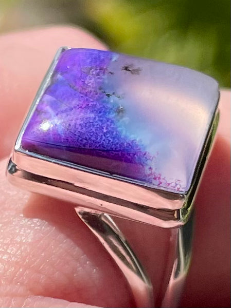 Purple Dendritic Opal Ring Size 7.5 - Morganna’s Treasures 