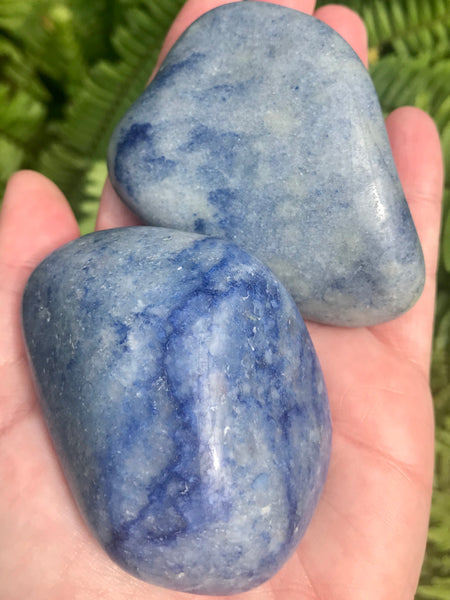 Large Tumbled Blue Quartz - Morganna’s Treasures 