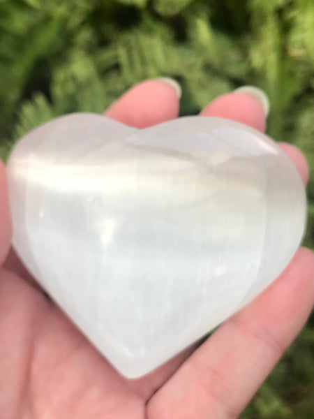 Large Selenite Heart - Morganna’s Treasures 