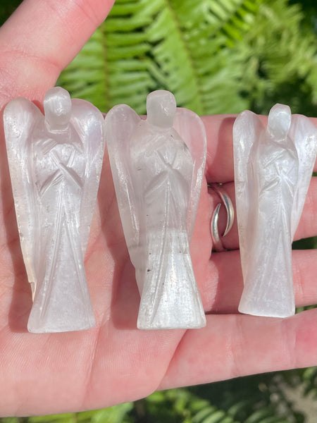 Selenite Pocket Angel - Morganna’s Treasures 