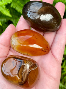 Small Sardonyx Palm Stones - Morganna’s Treasures 