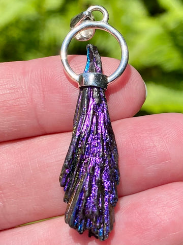 Rainbow Aura Kyanite Pendant - Morganna’s Treasures 