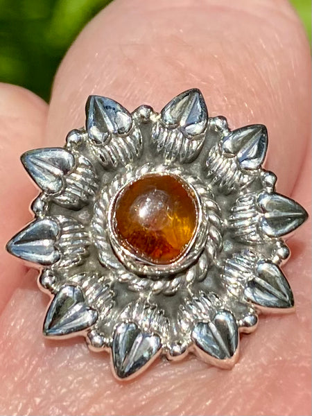Baltic Amber Flower Ring Size 8 - Morganna’s Treasures 
