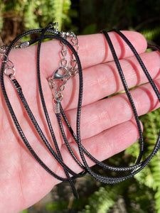 Black Cord Necklace Extendable - Morganna’s Treasures 