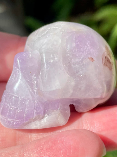 Carved Purple Amethyst Skull - Morganna’s Treasures 