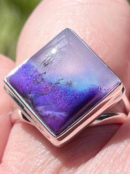 Purple Dendritic Opal Ring Size 7.5 - Morganna’s Treasures 