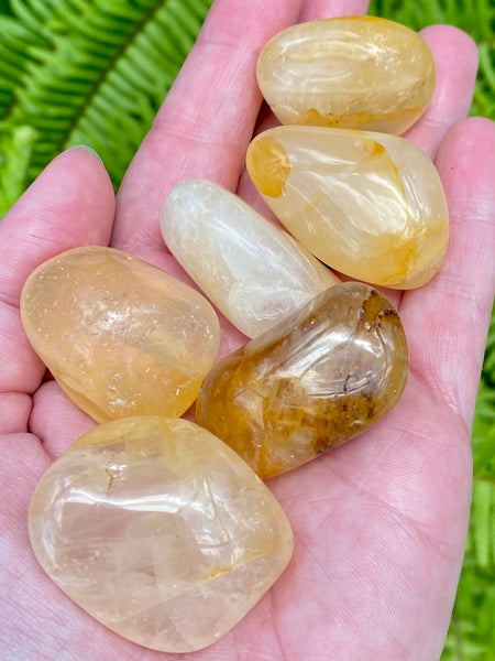 Large Golden Healer Quartz Tumbled Stones - Morganna’s Treasures 