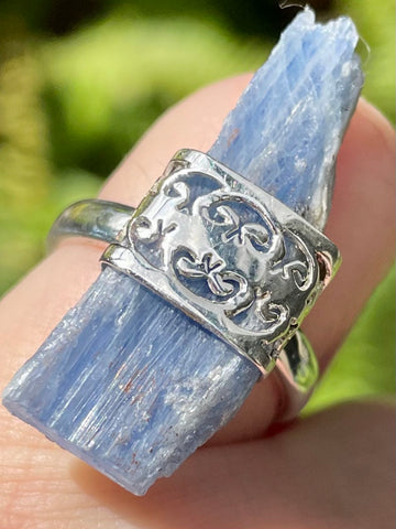 Rough Blue Kyanite Ring Size 7 - Morganna’s Treasures 