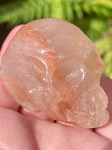 Large Carved Hematoid Quartz Skull - Morganna’s Treasures 