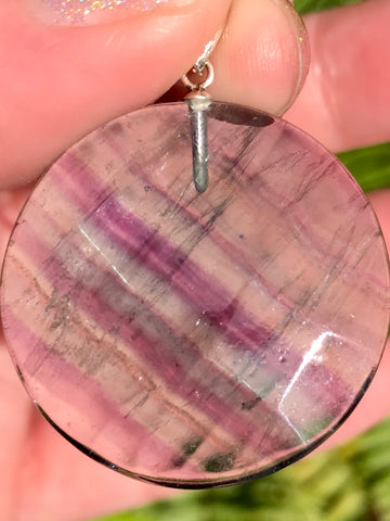 Rainbow Fluorite Pendant - Morganna’s Treasures 