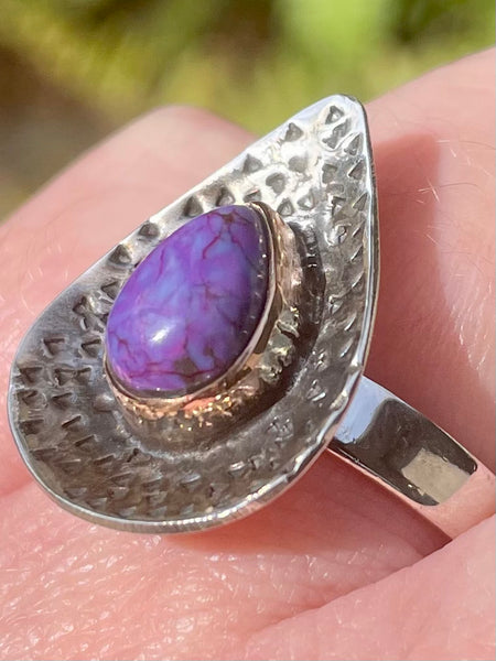 Purple Mohave Turquoise Ring Size 7 - Morganna’s Treasures 