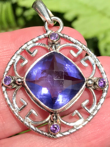 Iolite and Amethyst Pendant - Morganna’s Treasures 