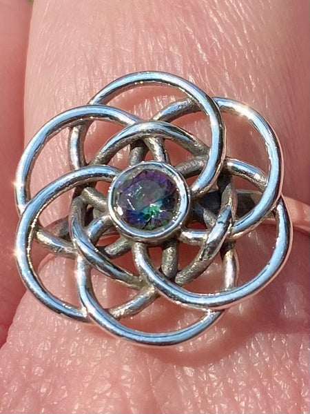 Celtic Mystic Fire Topaz Ring Size 8 - Morganna’s Treasures 