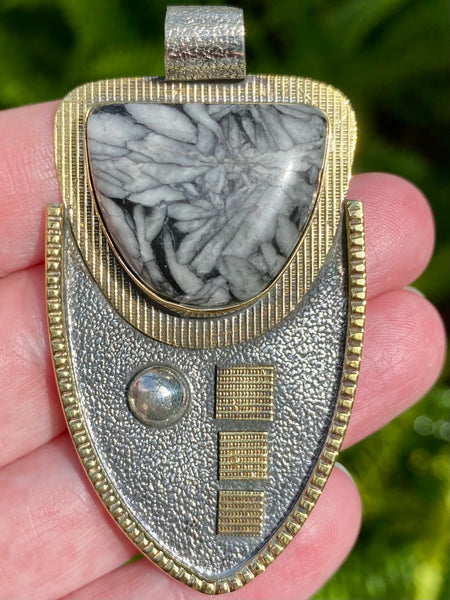 Gorgeous Pinolith Jasper Pendant - Morganna’s Treasures 