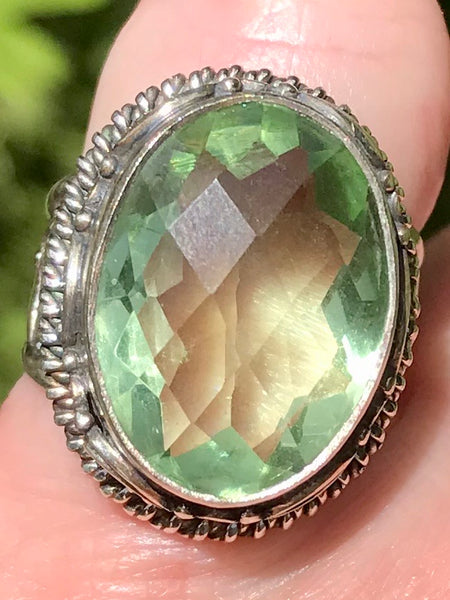 Green Amethyst (Prasiolite) Ring Size 7 - Morganna’s Treasures 