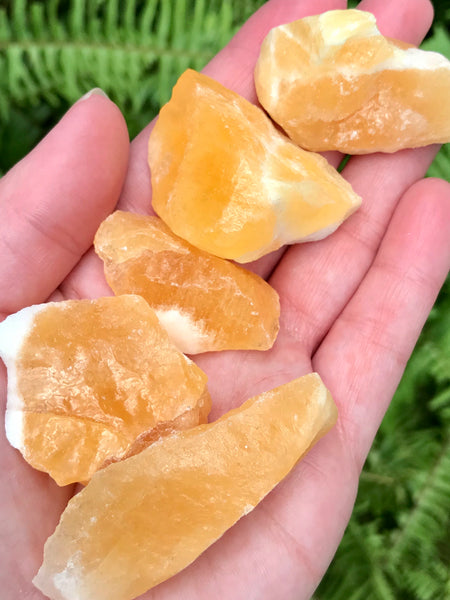 Rough Orange Calcite - Morganna’s Treasures 