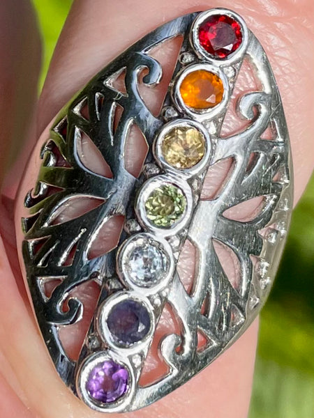 Gorgeous Chakra Alignment Ring Size 10.75 - Morganna’s Treasures 