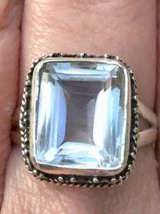 Antique Style Clear Quartz Ring Size 7.25 - Morganna’s Treasures 