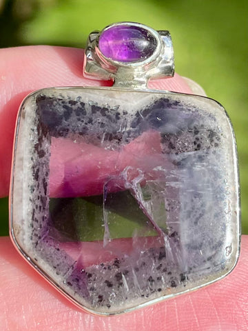 Auralite 23 and Amethyst Pendant - Morganna’s Treasures 