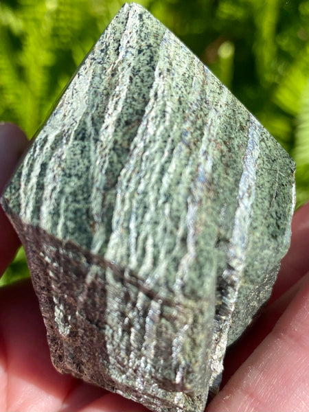 Green Zebra Jasper Point - Morganna’s Treasures 