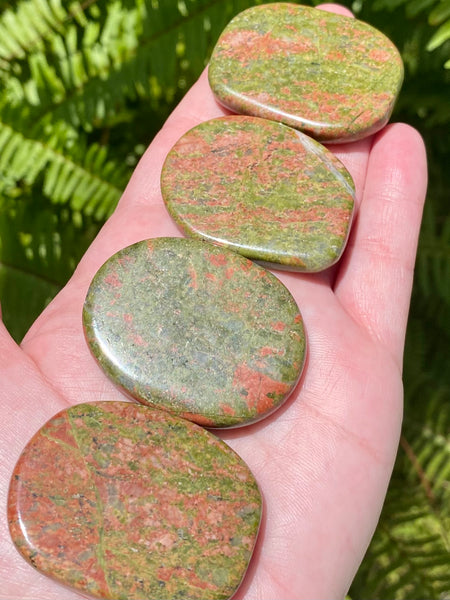 Unakite Palm Stones - Morganna’s Treasures 