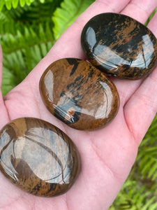 Mahogany Obsidian Palm Stones - Morganna’s Treasures 