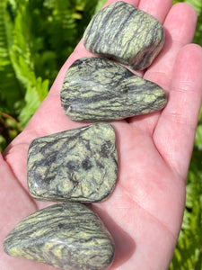 Large Tumbled Serpentine Stones - Morganna’s Treasures 