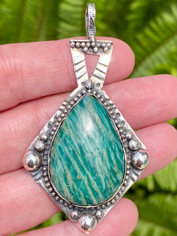 Russian Amazonite Pendant - Morganna’s Treasures 