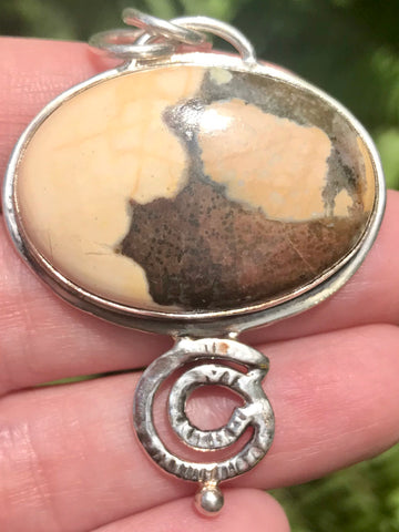 Peanut Wood Jasper Pendant - Morganna’s Treasures 