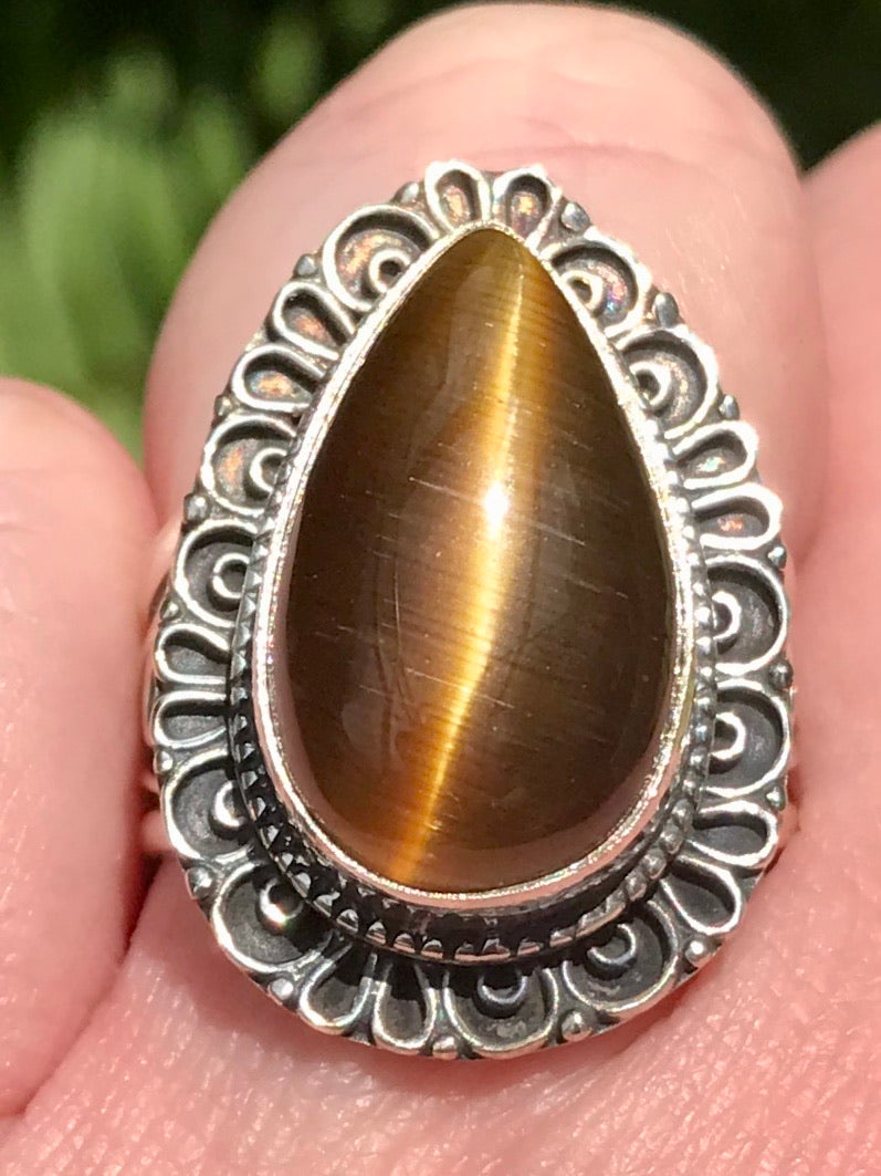 Tigers Eye Ring Size 8 - Morganna’s Treasures 