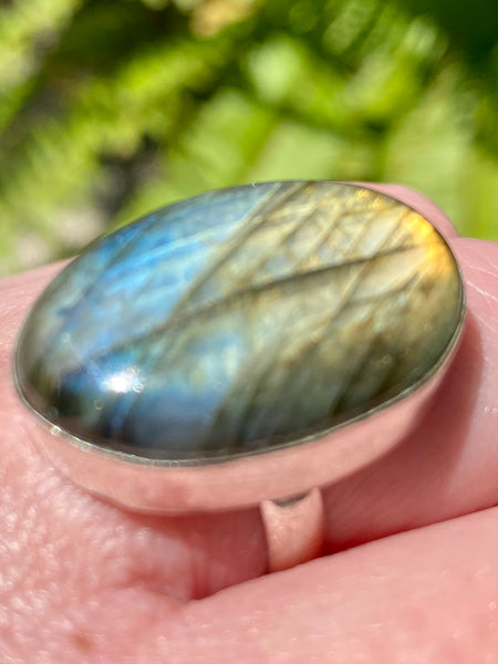 Labradorite Cocktail Ring Size 7.5 - Morganna’s Treasures 