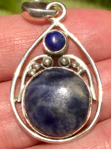 Sodalite and Lapis Lazuli Pendant - Morganna’s Treasures 