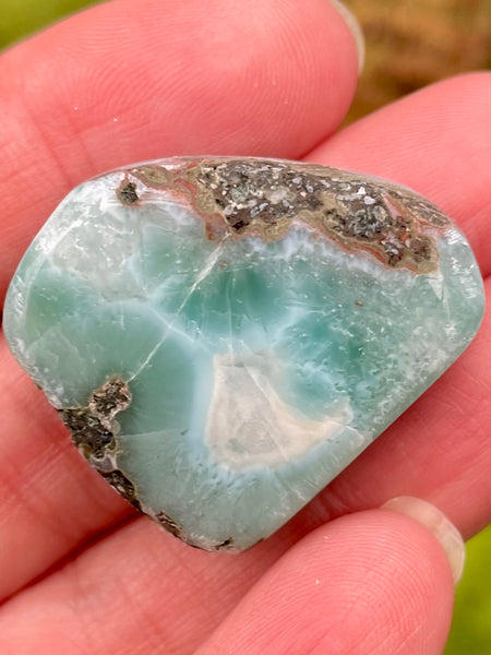 Larimar Palm Stone - Morganna’s Treasures 