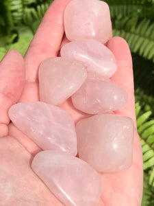 Large Tumbled Rose Quartz Stones - Morganna’s Treasures 