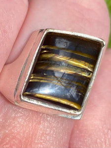 Tiger Iron Cocktail Ring Size 8 - Morganna’s Treasures 