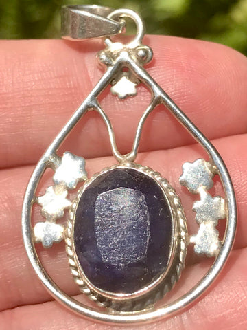 Blue Sapphire Pendant - Morganna’s Treasures 