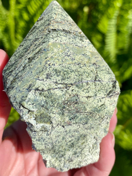 Green Zebra Jasper Point - Morganna’s Treasures 