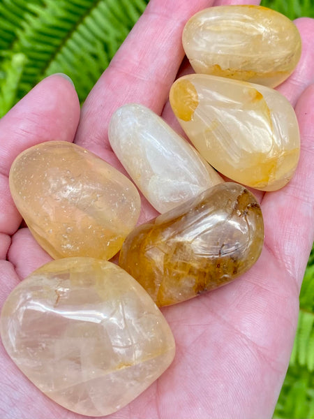 Large Golden Healer Quartz Tumbled Stones - Morganna’s Treasures 