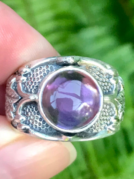 Purple Amethyst Cocktail Ring Size 8 - Morganna’s Treasures 