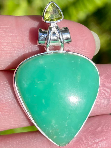 Chrysoprase and Peridot Pendant - Morganna’s Treasures 