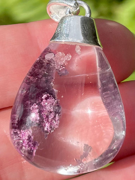 Purple Garden Quartz (Lodolite) Pendant - Morganna’s Treasures 