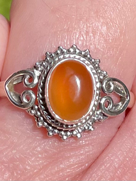 Mexican Fire Opal Ring Size 8.5 - Morganna’s Treasures 